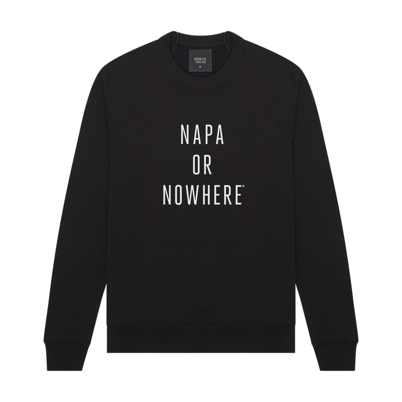 Knowlita x Verve Wine Napa Sweatshirt — Black-Apparel-Verve Wine